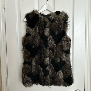 Faux fur vest